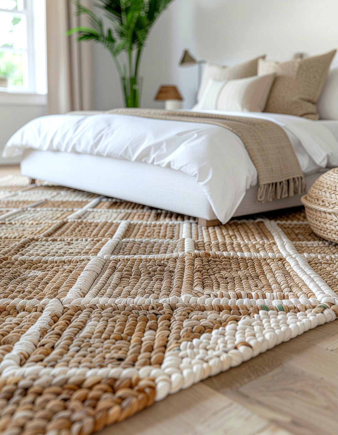 Patterned Sisal Rug Bedroom - 30 sisal bedroom ideas
