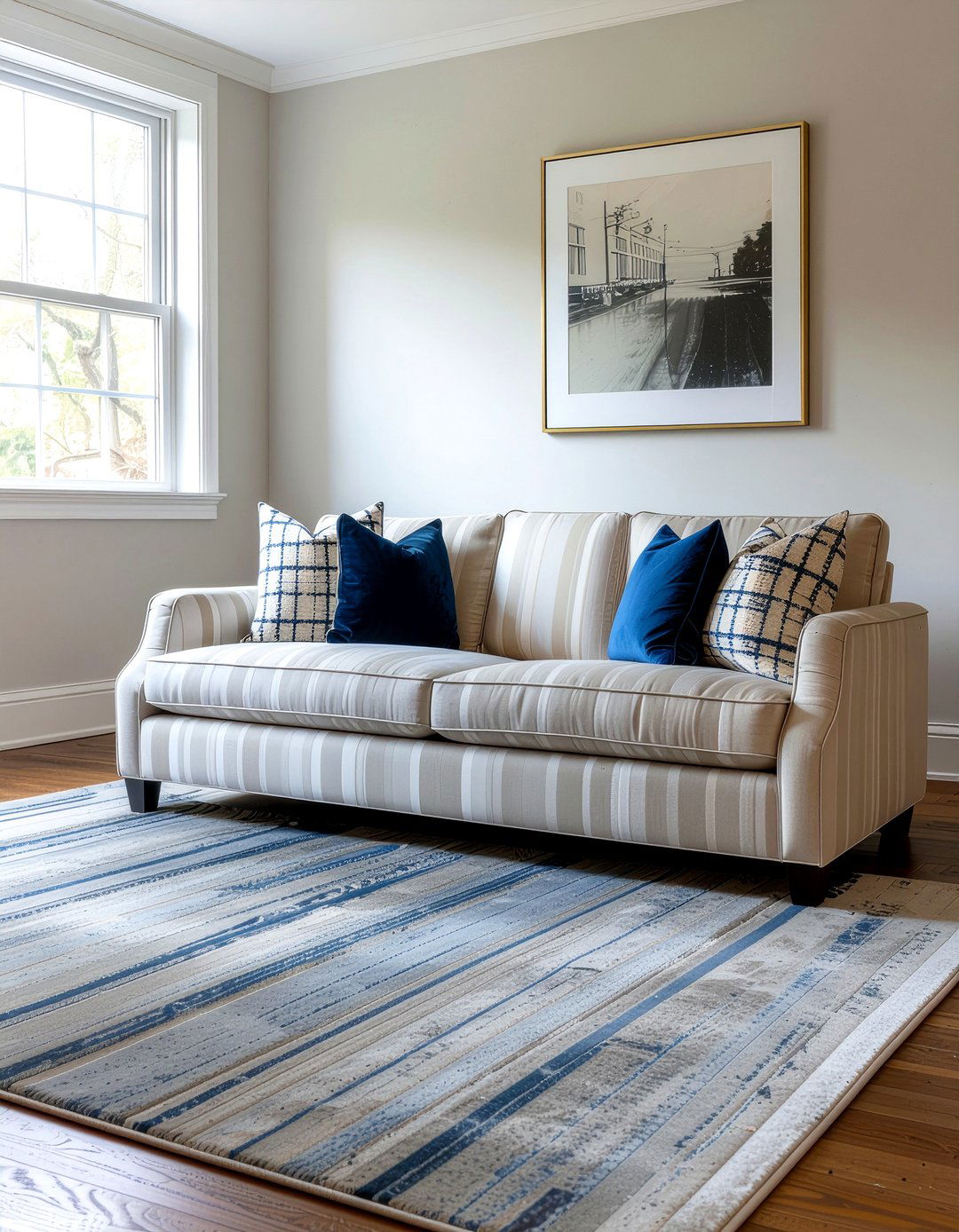 Patterned Tuxedo Sofa - 30 living room tuxedo sofa ideas