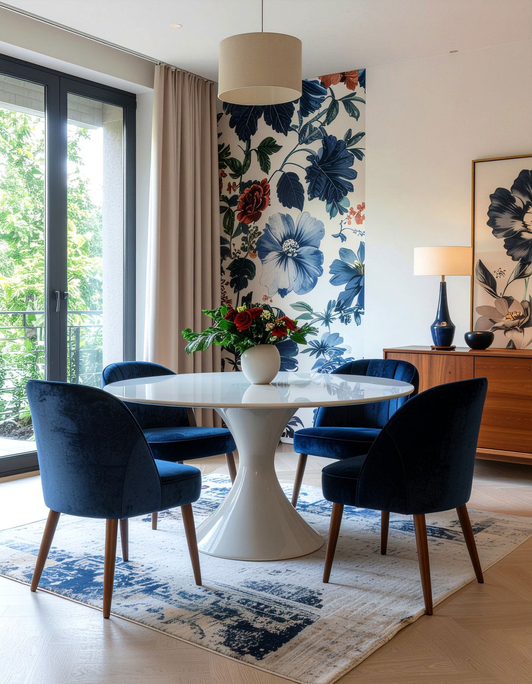 Patterned Wallpaper - 30 dedicated dining room ideas