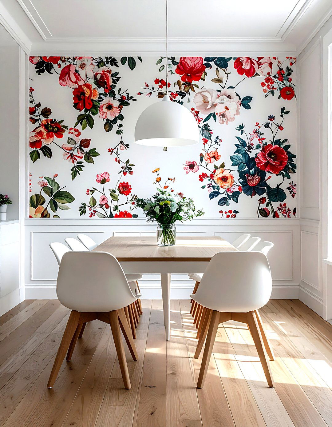 Patterned Wallpaper Dining Room - 30 Nashville dining room ideas