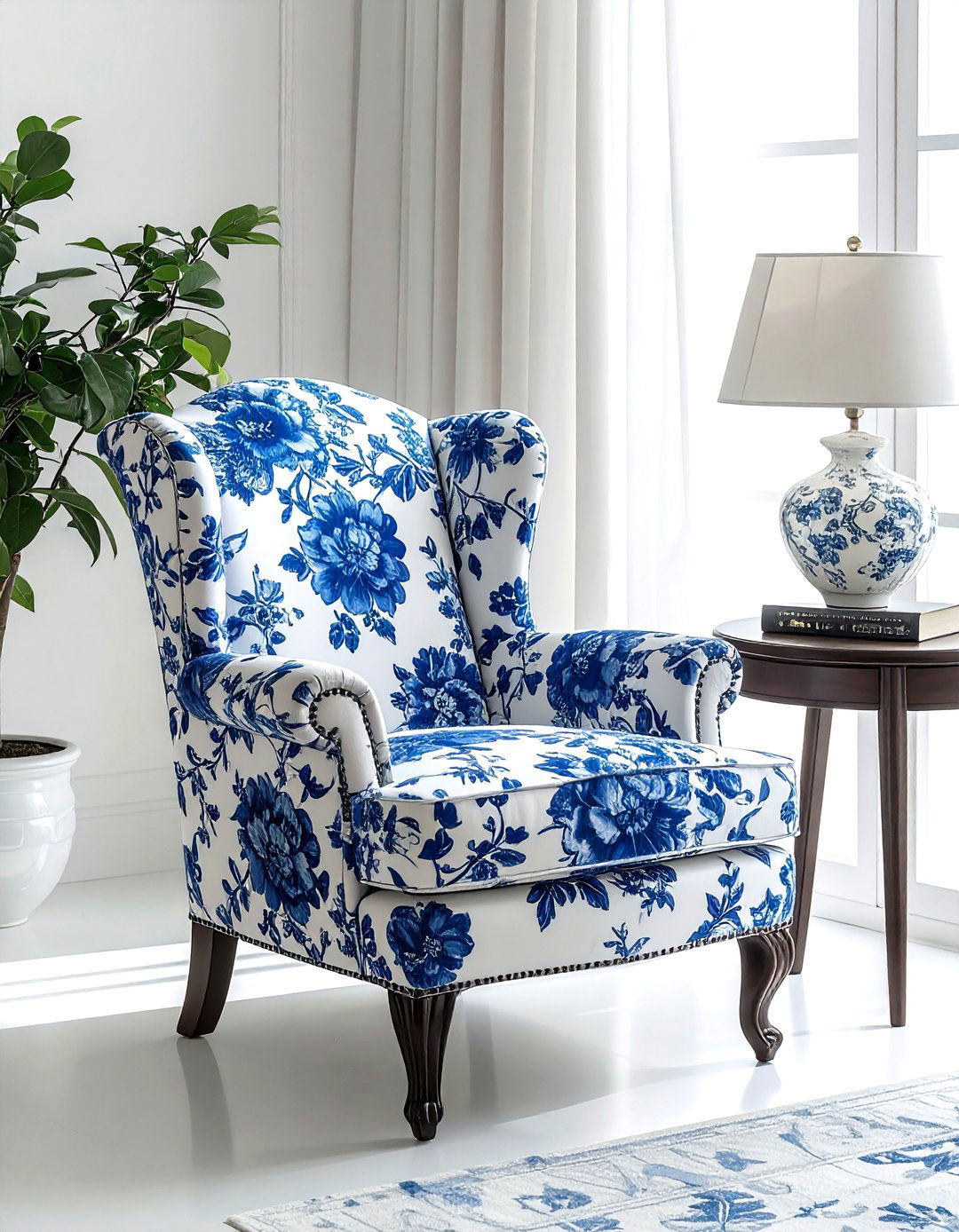 Patterned armchair fabric - 30 Lonny decor ideas