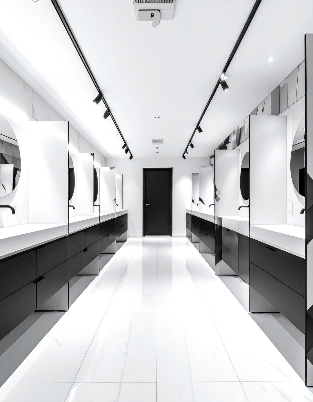 Patterned bathroom stalls - 30 toilet partition ideas