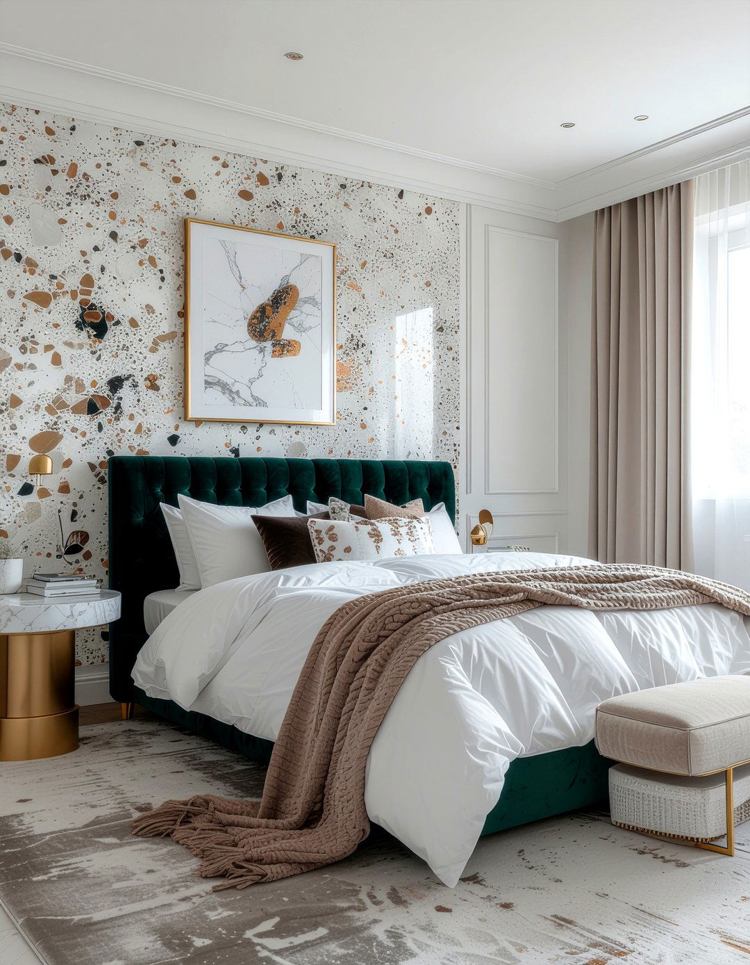 Patterned cork board - 30 bedroom cork boards