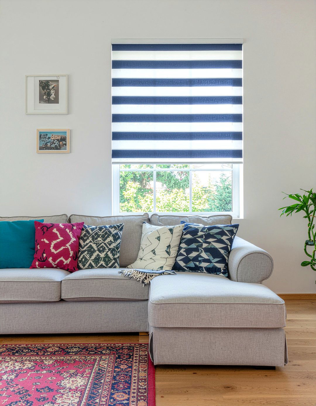 Patterned fabric blinds - 30 living room blinds
