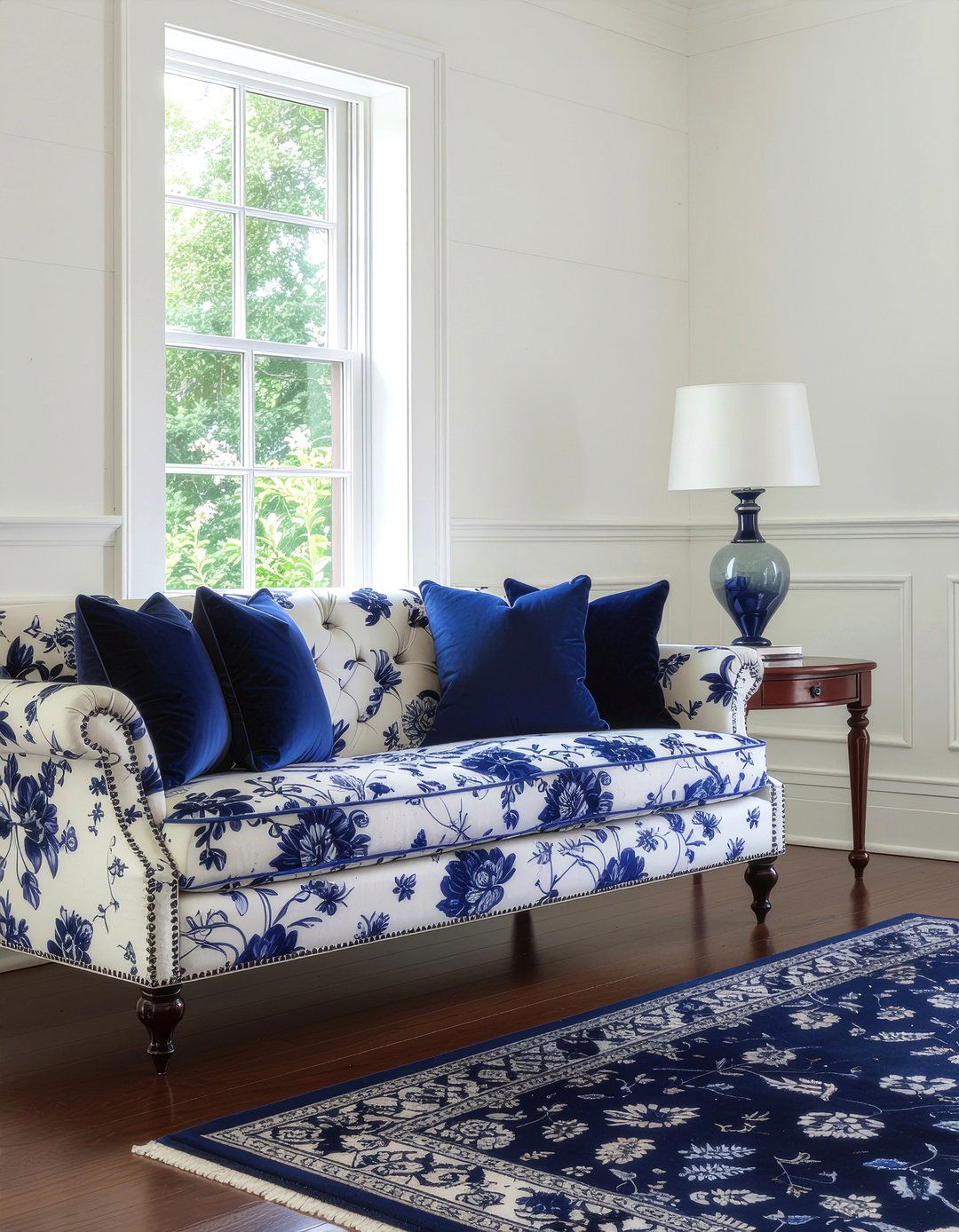 Patterned fabric sofa - 30 fabric sofa living room ideas