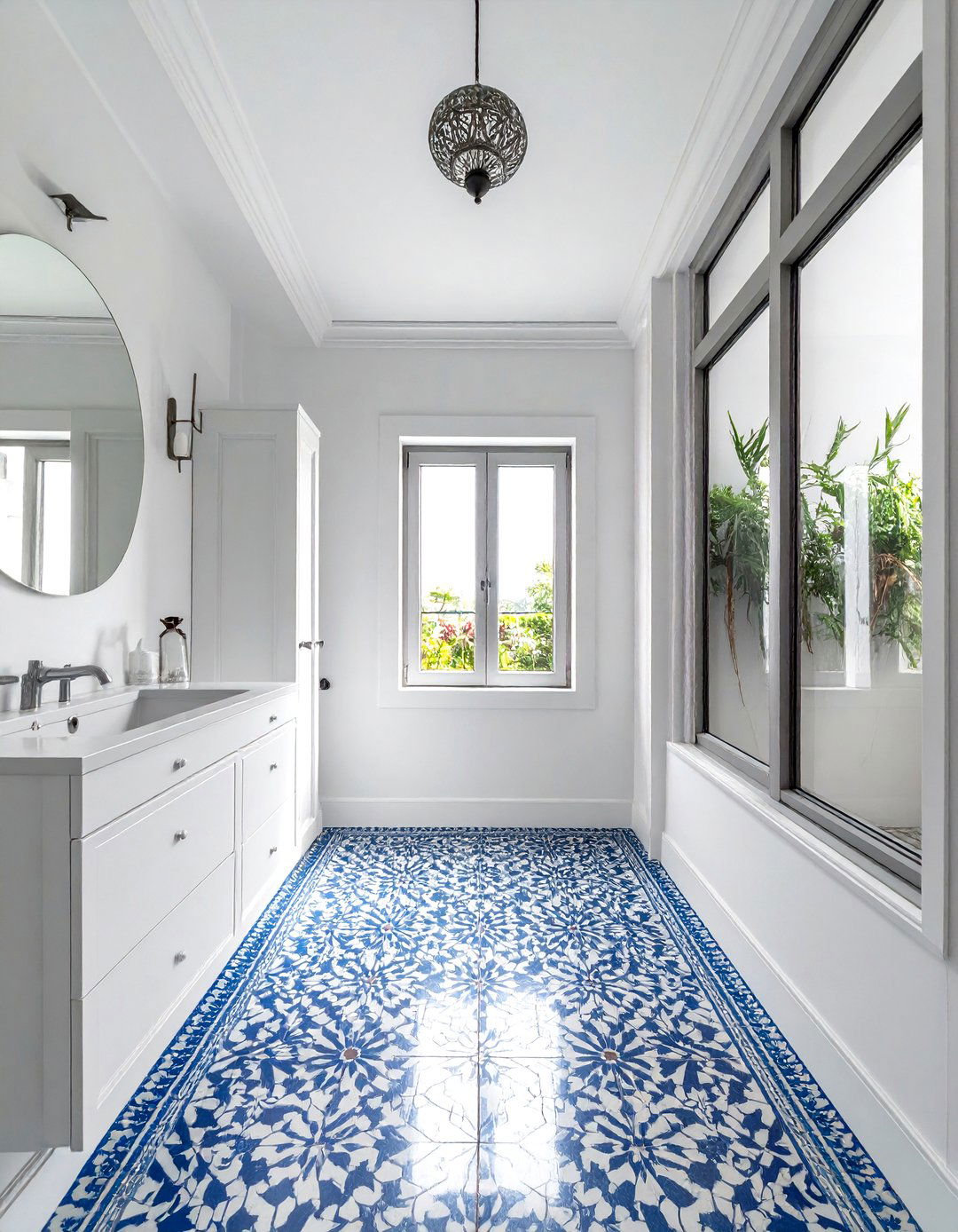 Patterned floor tile - 30 favorite bathroom ideas