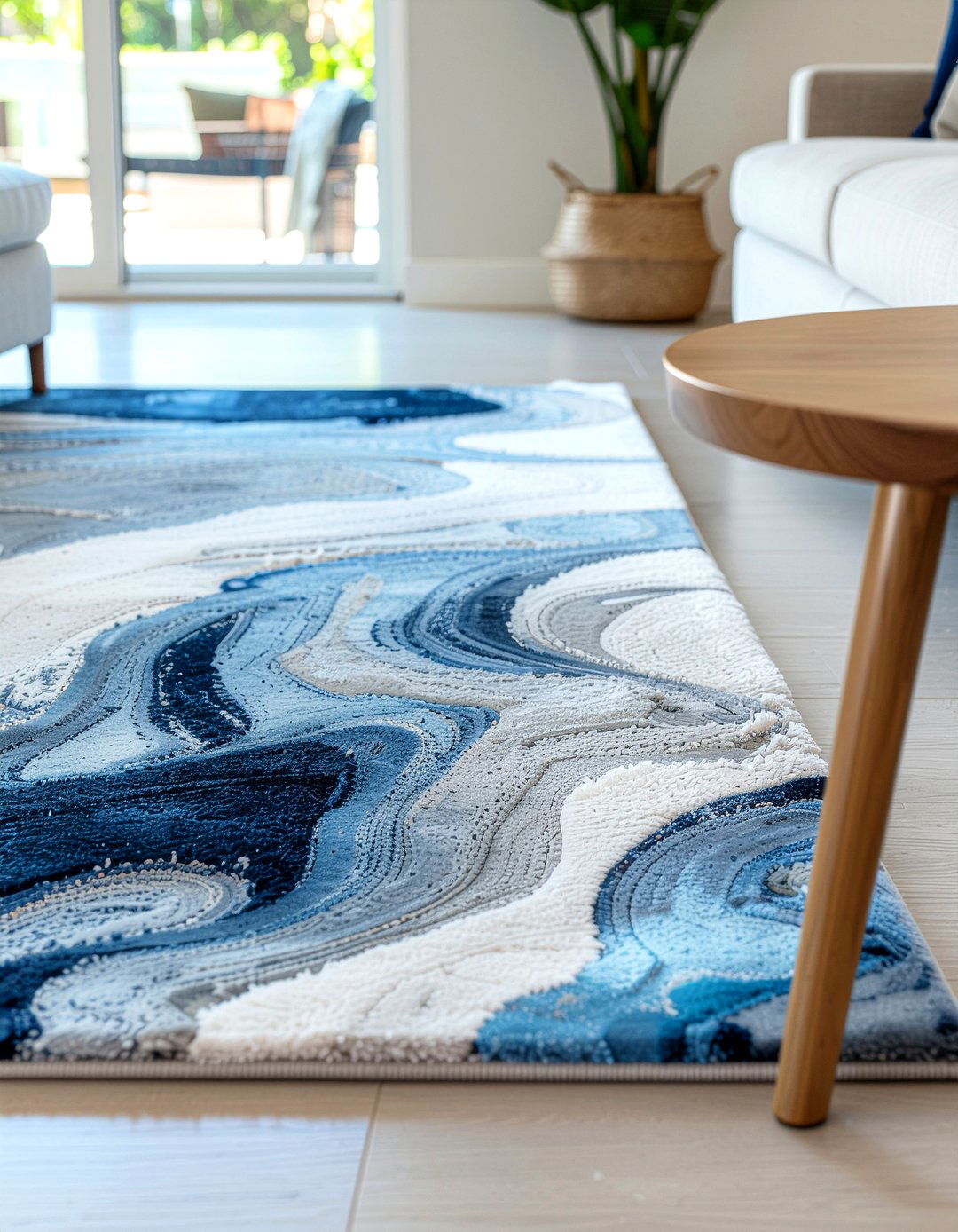 Patterned shag rug - 30 living room shag rugs