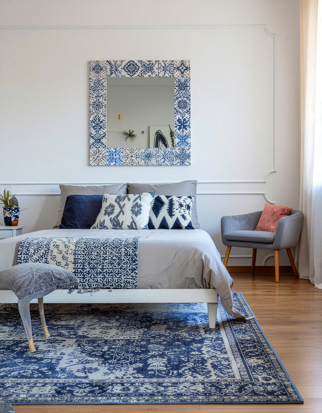 Patterned wall tiles - 30 bedroom wall stickers