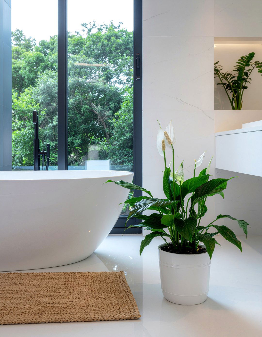 Peace Lily Bathroom Decor - 30 bathroom plant ideas