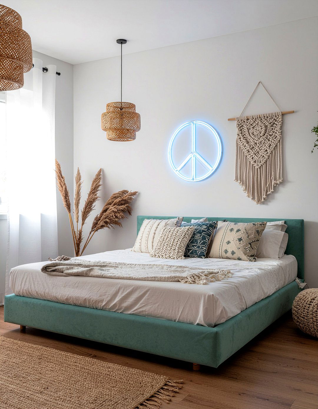 Peace Sign LED - 30 bedroom led signs