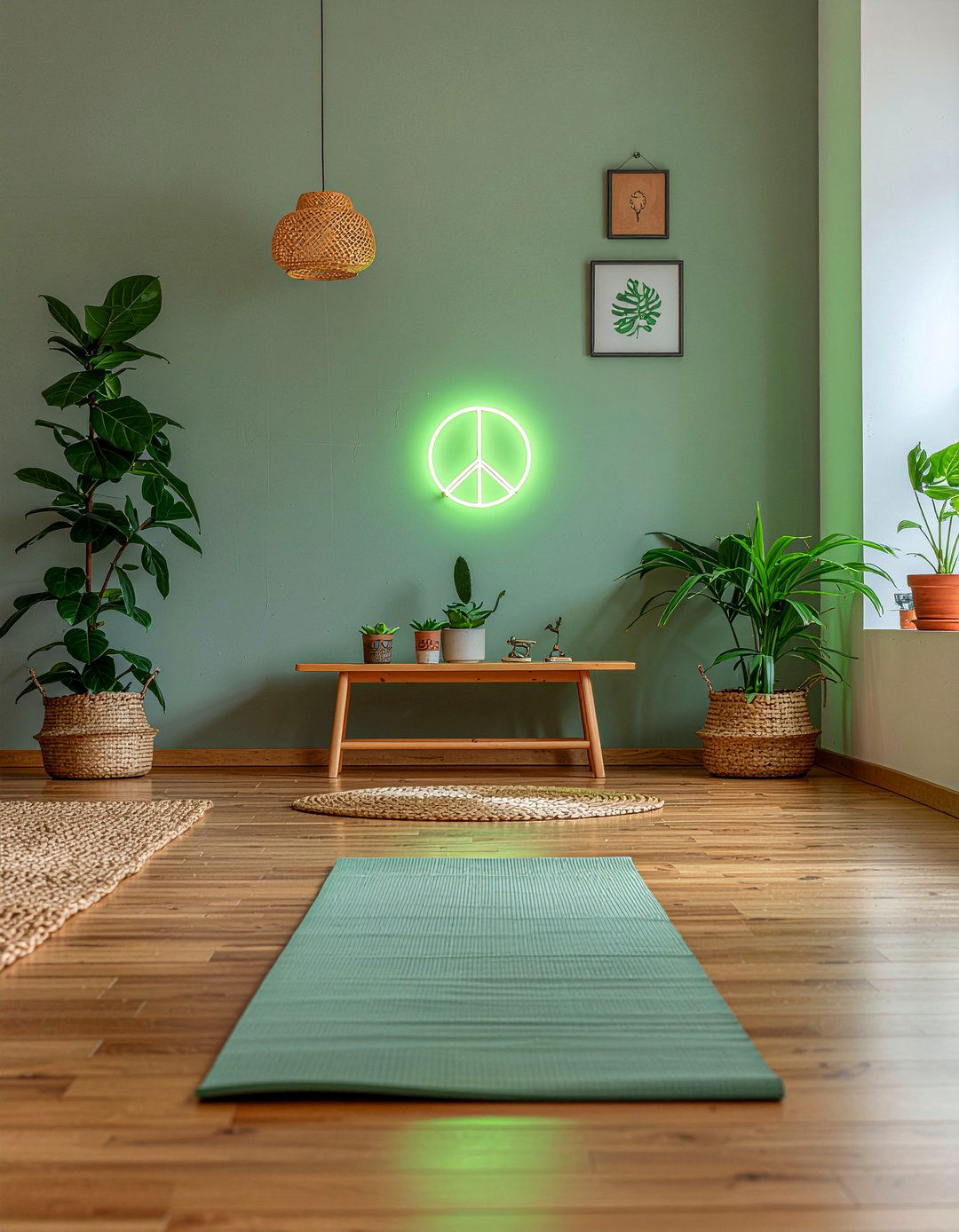 Peace Sign Led Light - 30 living room led signs