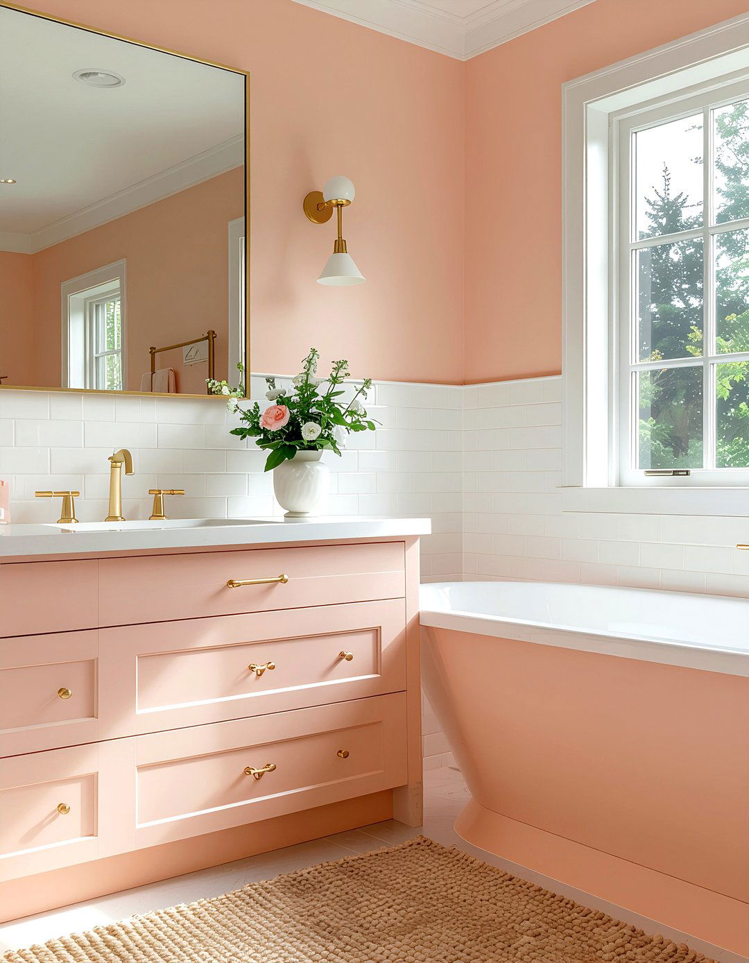 Peach Bathroom - 30 bathroom color ideas