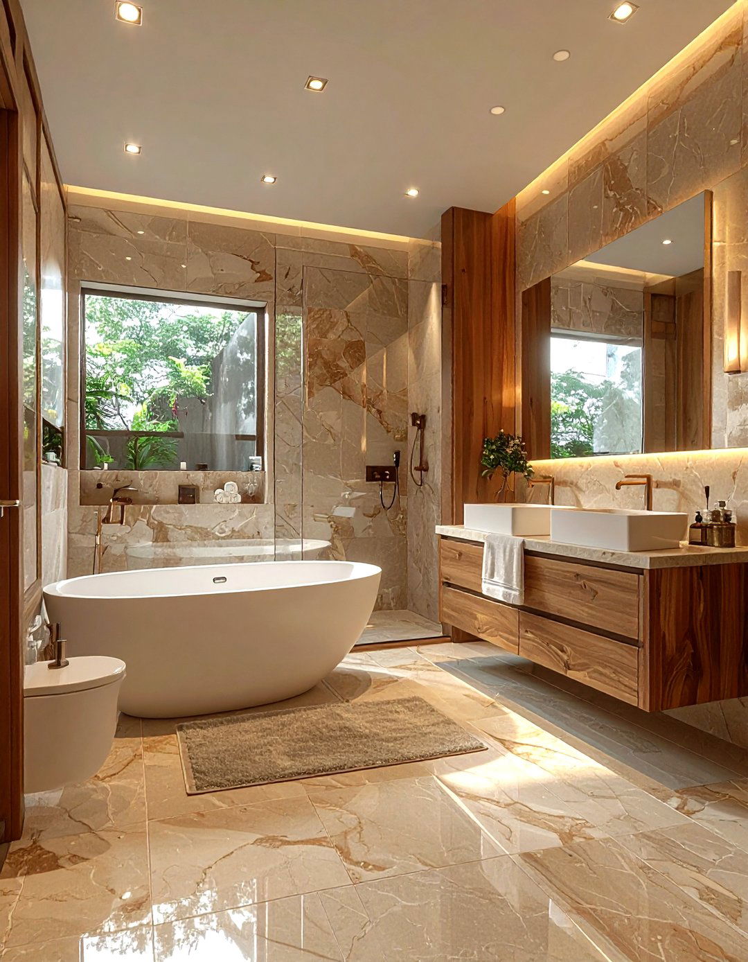 Peach Bathroom - 30 pastel decor ideas