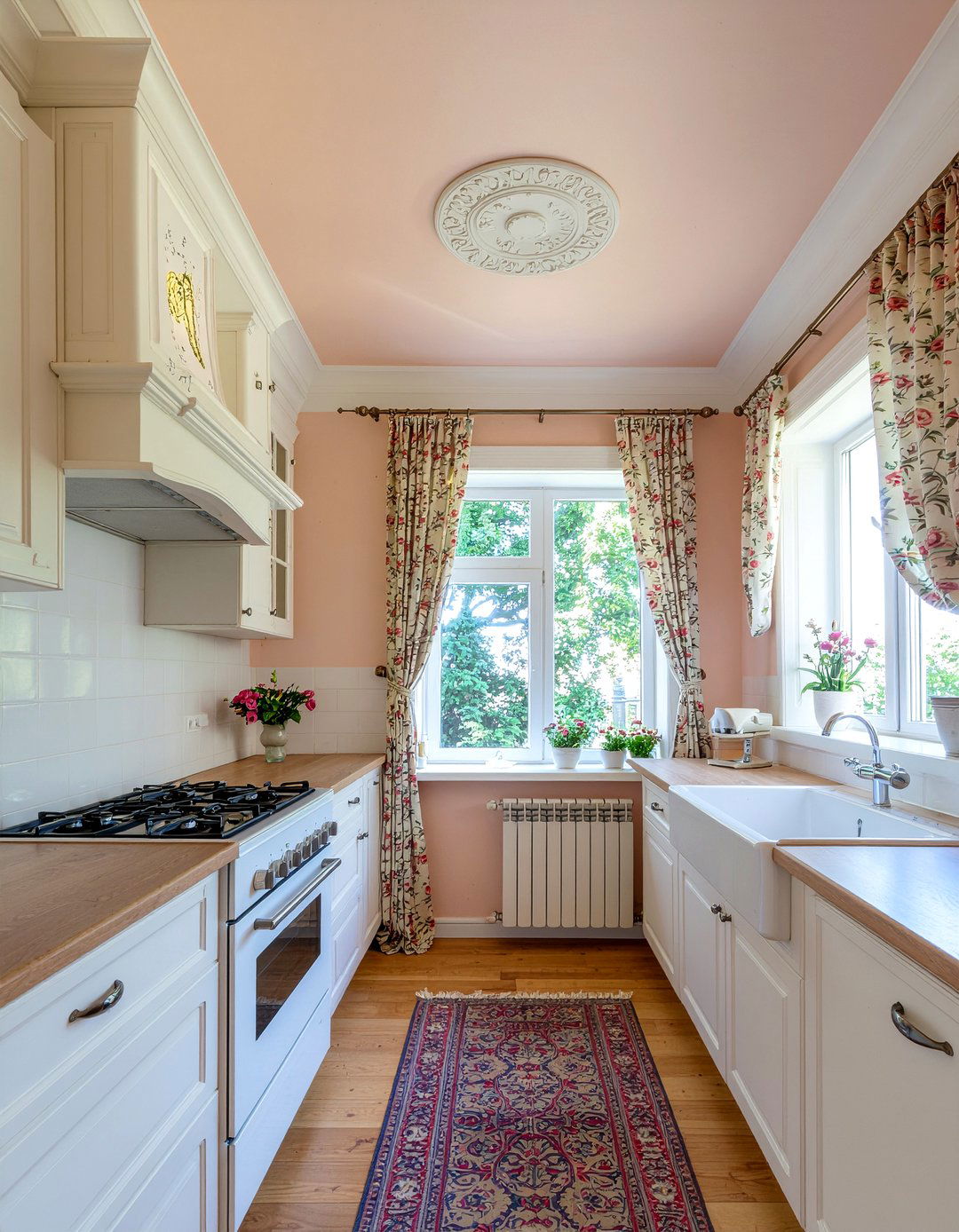 Peach Kitchen Ceiling - 30 kitchen painted ceiling ideas