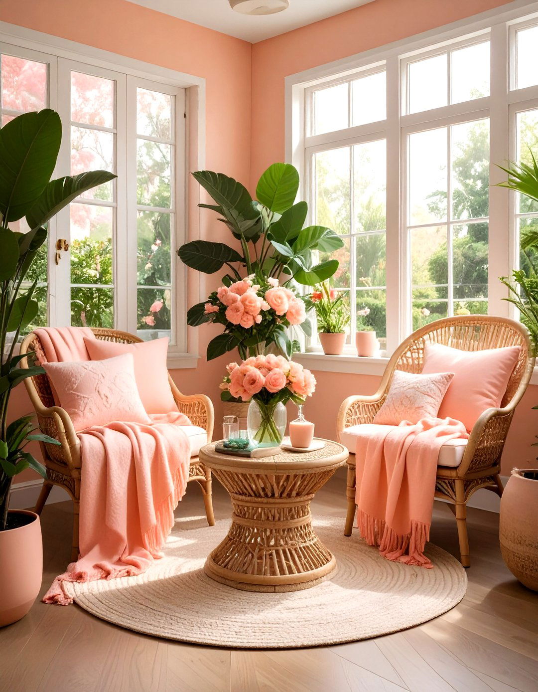 Peach Pink Accents - 30 pink decor ideas
