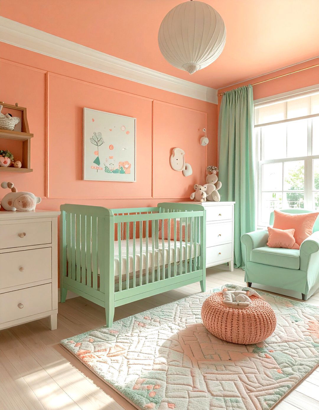 Peach and mint - 30 color scheme ideas