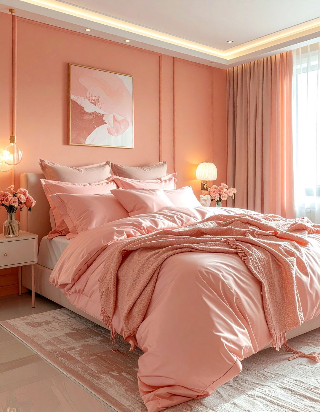 30 Peach Bedroom Ideas for a Warm and Cozy Sanctuary