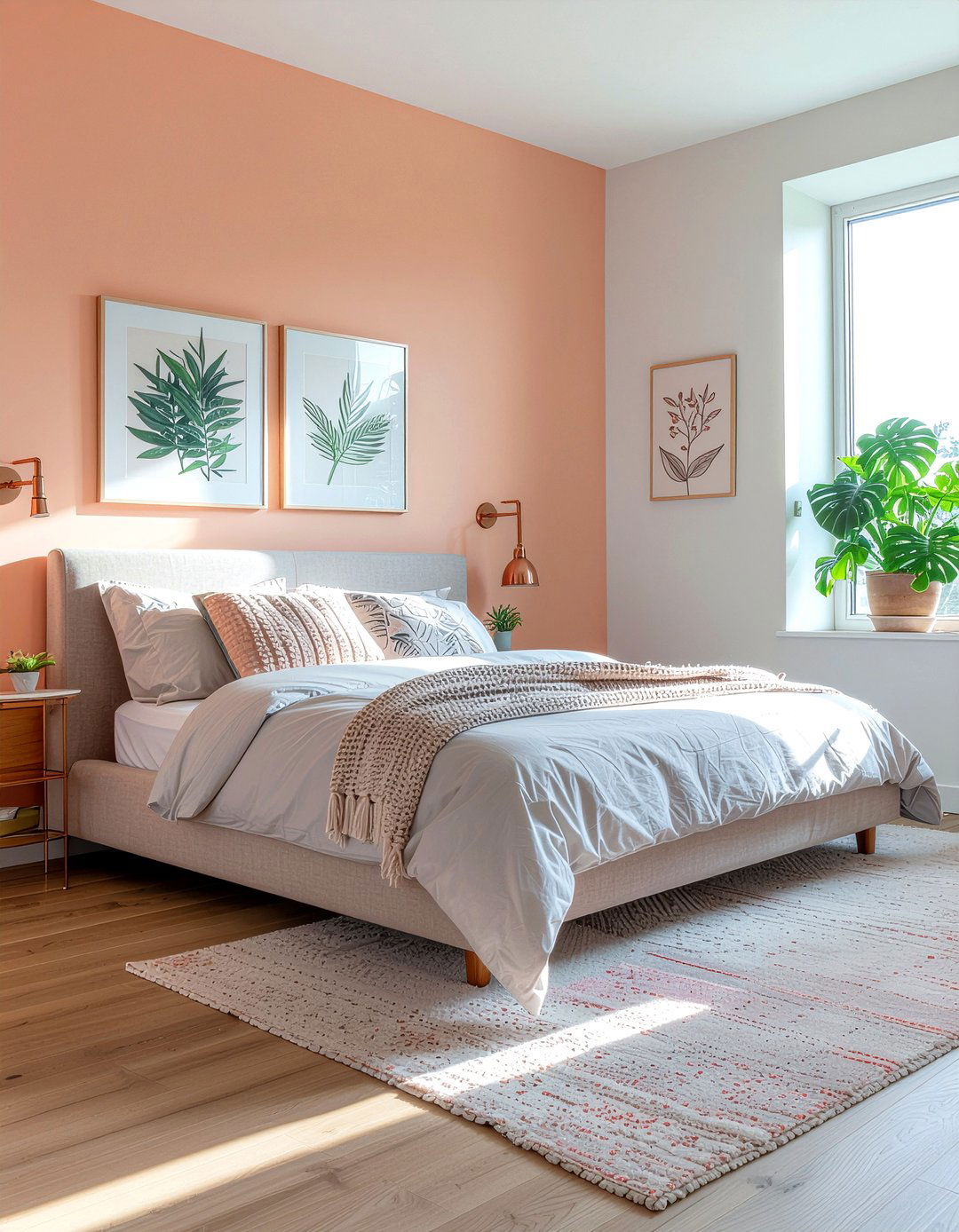 Peach bedroom - 30 bedroom color ideas