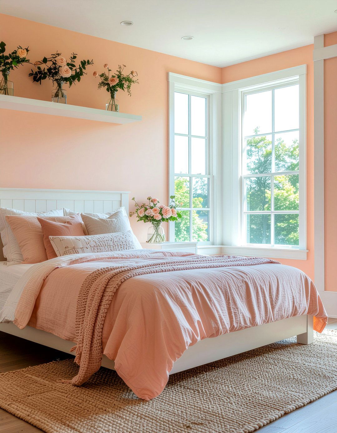 Peach fuzz bedroom - 30 warm toned bedroom ideas