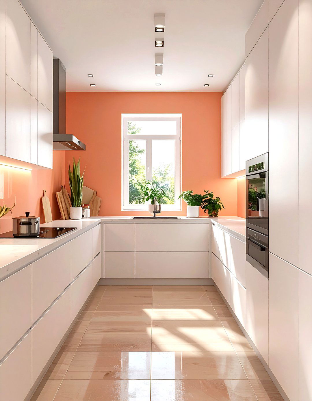 Peach kitchen walls - 30 kitchen color ideas