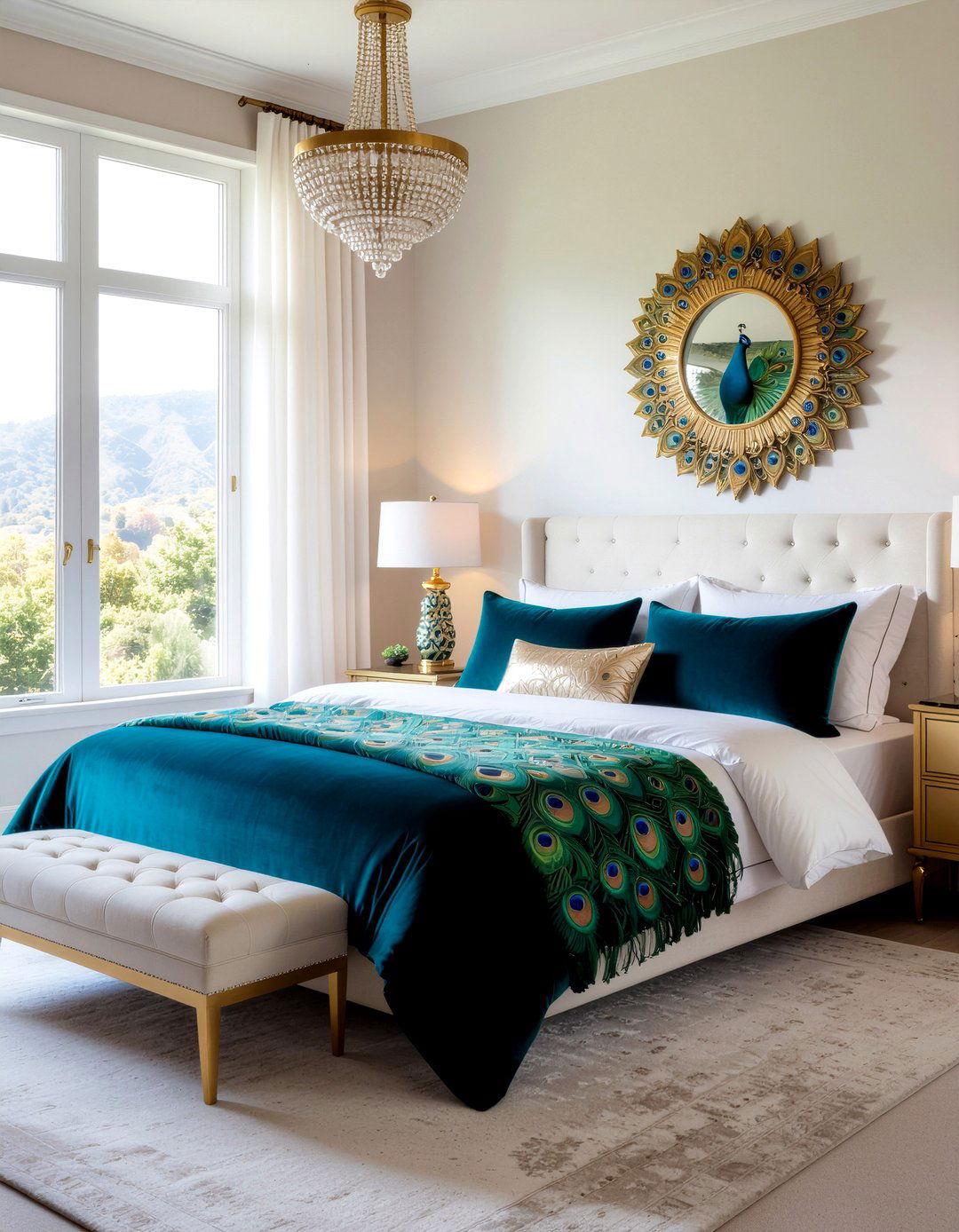 Peacock Bedroom Decor - 30 bird bedroom ideas