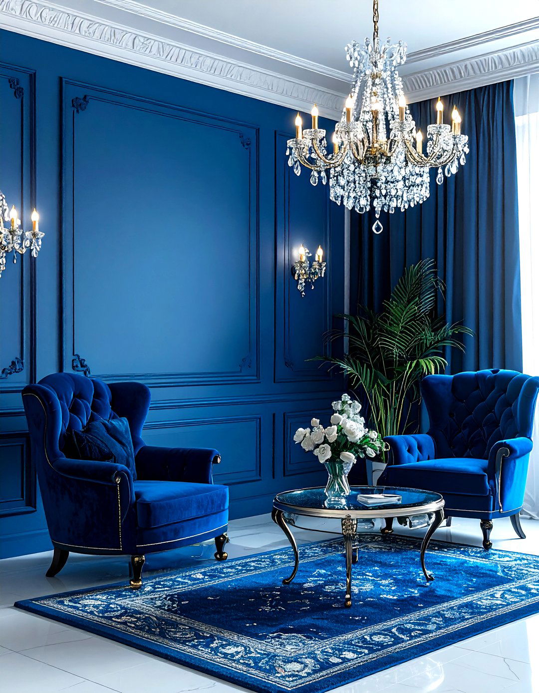 Peacock Blue Living Room - 30 living room blue walls