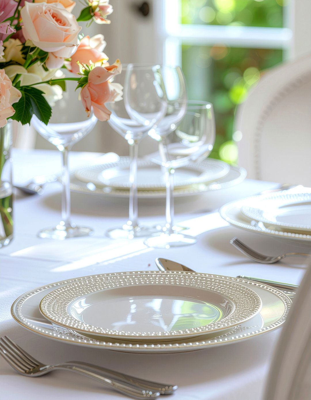 Pearl charger plates - 30 charger plate dining ideas