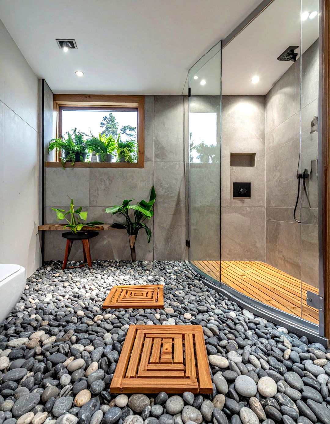 Pebble Shower Floor - 30 trending bathroom ideas