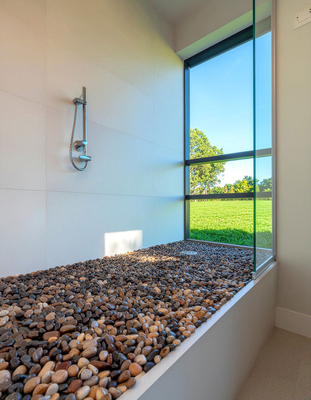 Pebble Tile Shower Floor - 30 resort bathroom ideas