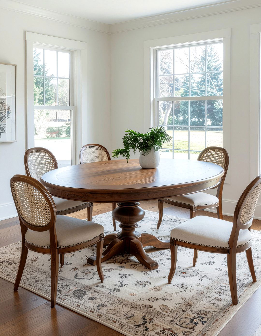 Pedestal Base Table - 30 dining room table ideas