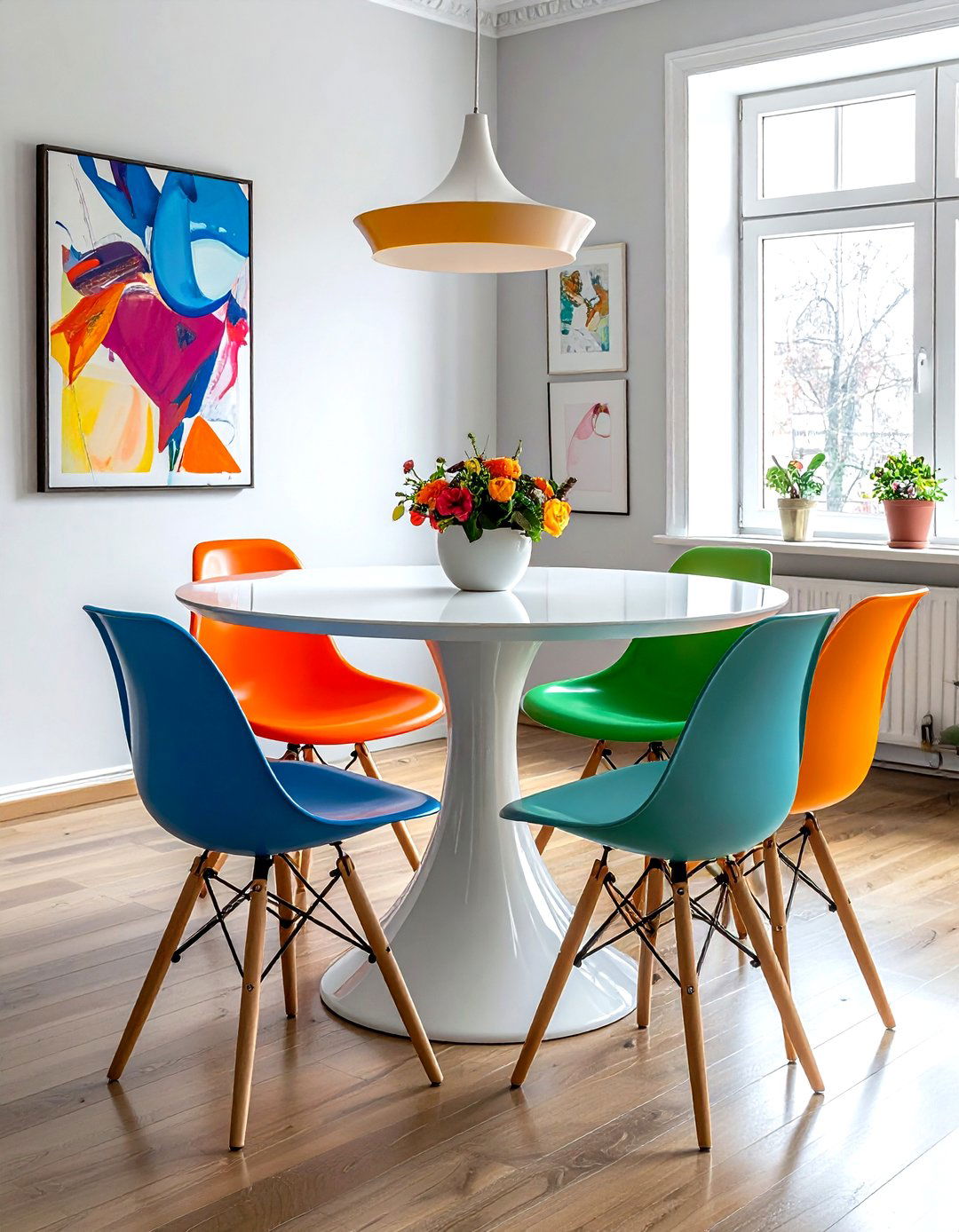 Pedestal Dining Table - 30 compact dining room ideas