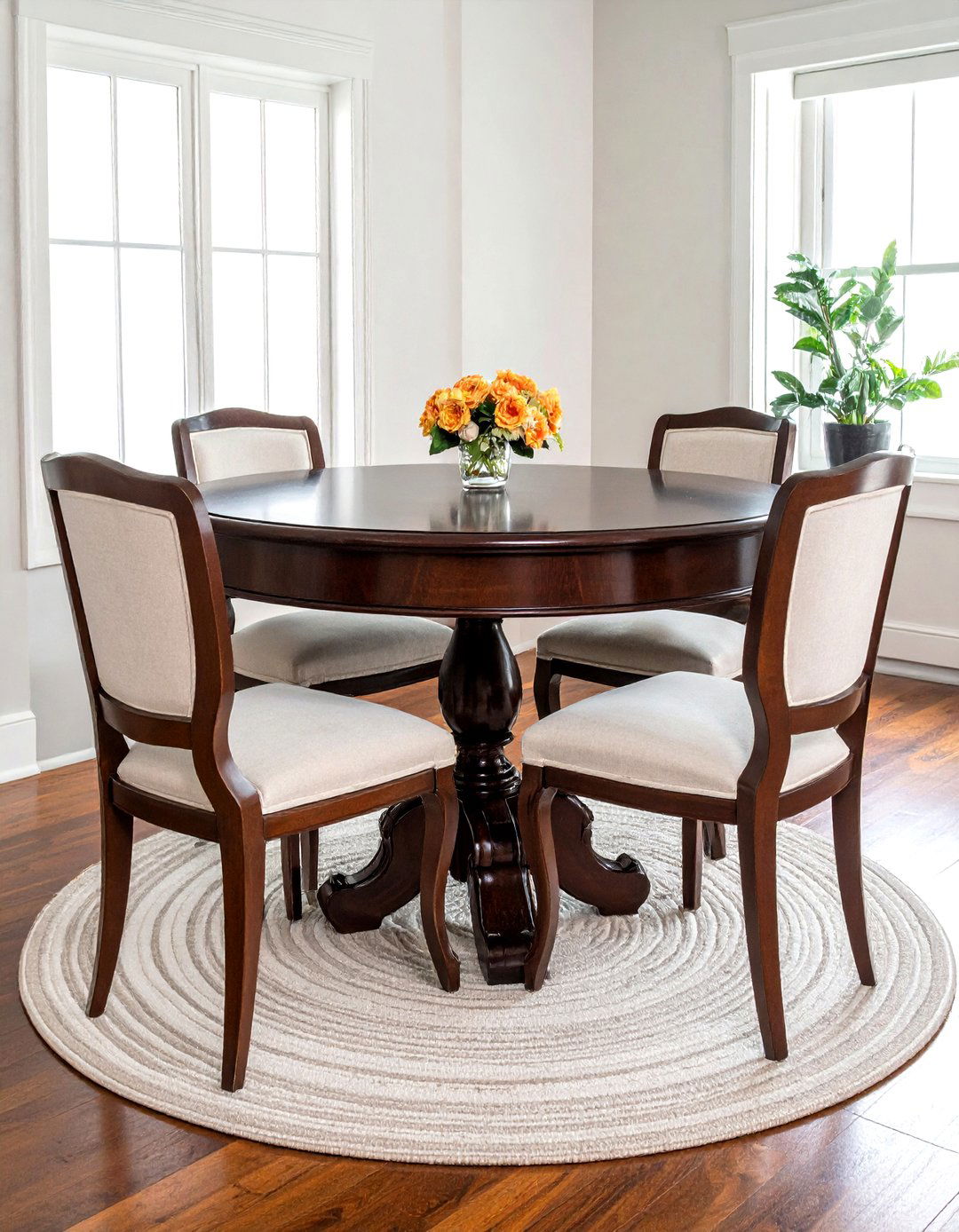 Pedestal Dining Table - 30 traditional entertaining dining ideas