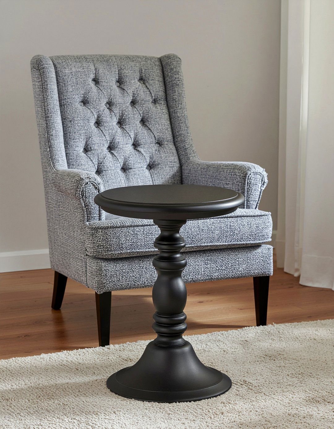 Pedestal Side Table - 30 living room end table ideas