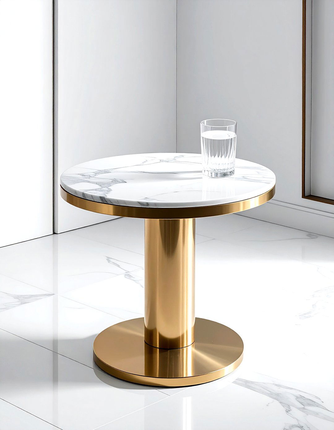 Pedestal Side Table - 30 living room space saving ideas