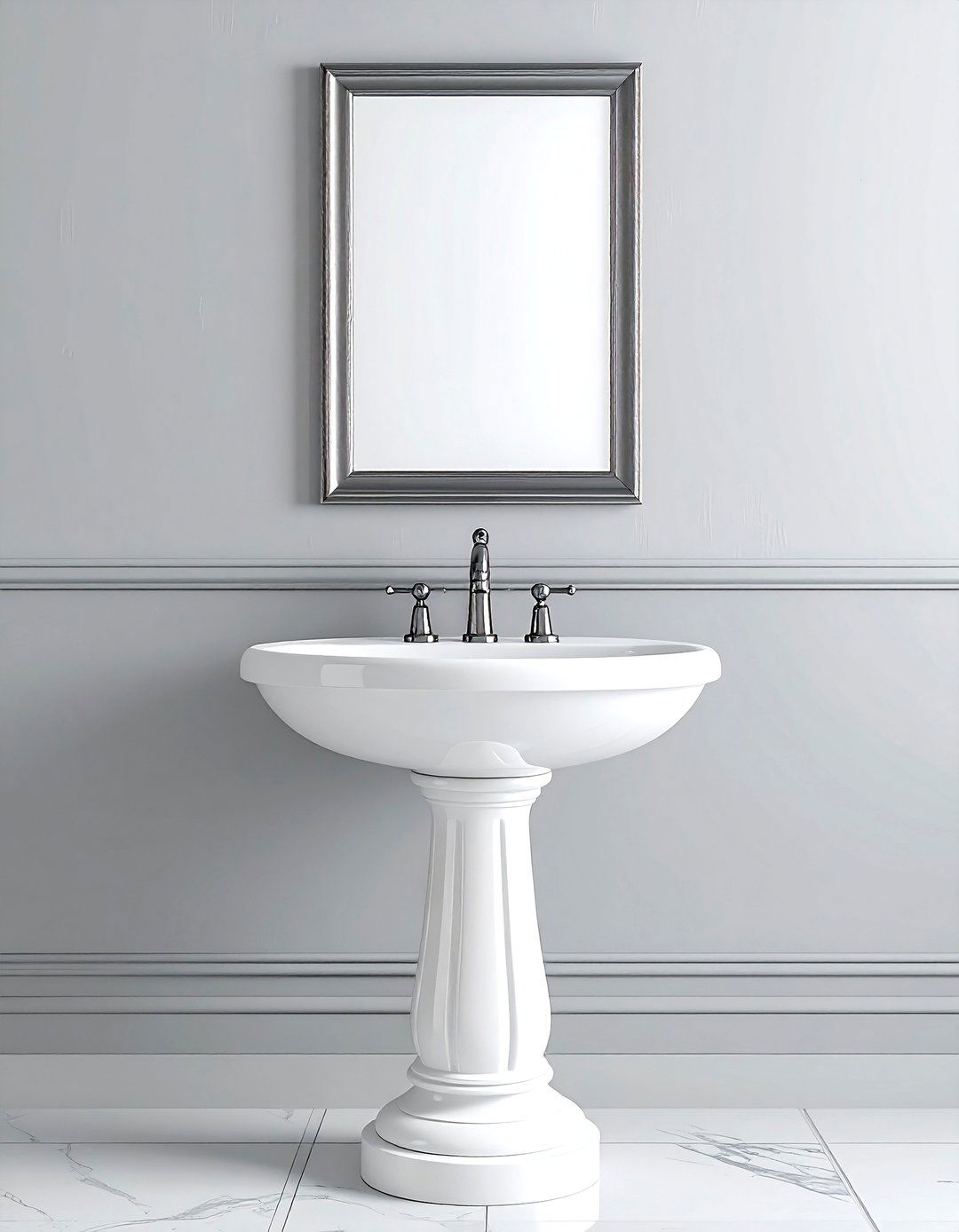 Pedestal Sink - 30 timeless bathroom ideas