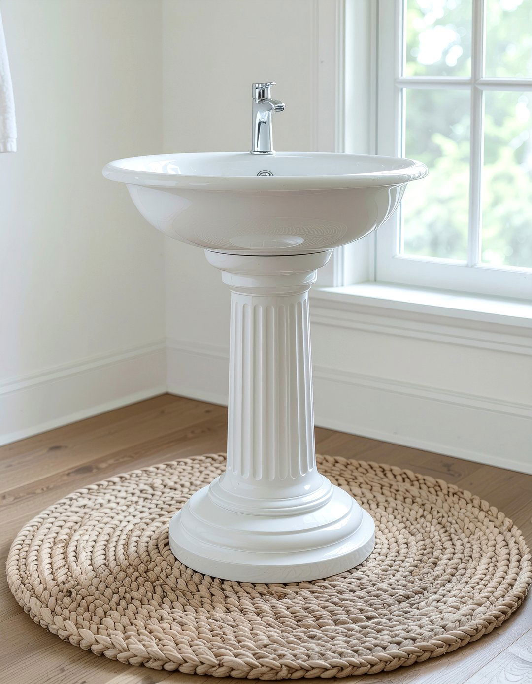 Pedestal Sink - 30 bathroom sink accent ideas