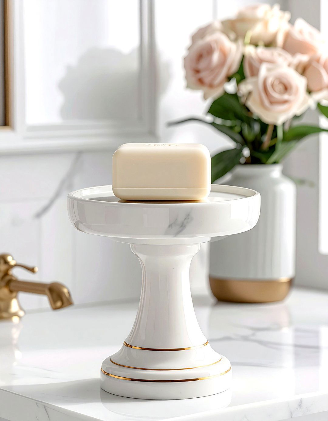 Pedestal Soap Dish - 30 bathroom soap dish ideas