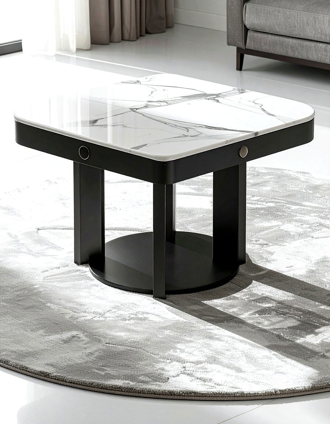 Pedestal Square Coffee Table - 30 living room square coffee tables