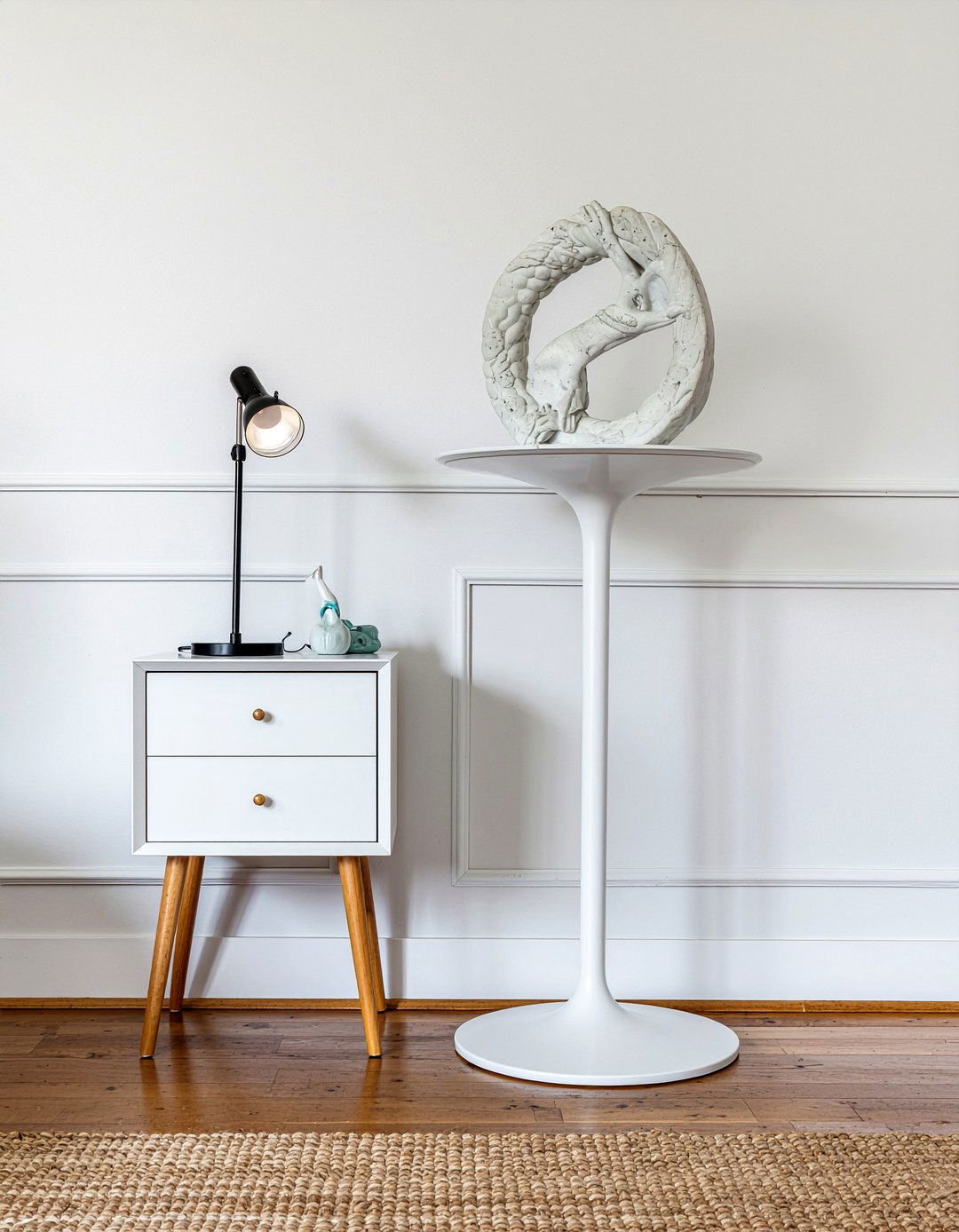 Pedestal Stand - 30 bedroom nightstand alternatives