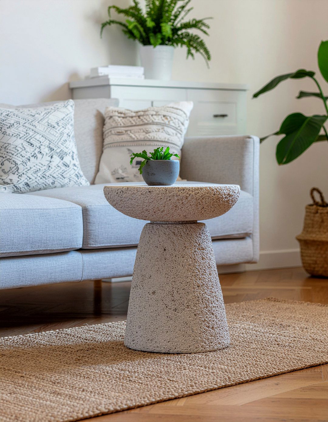 Pedestal Stone Table - 30 living room Mediterranean furniture ideas