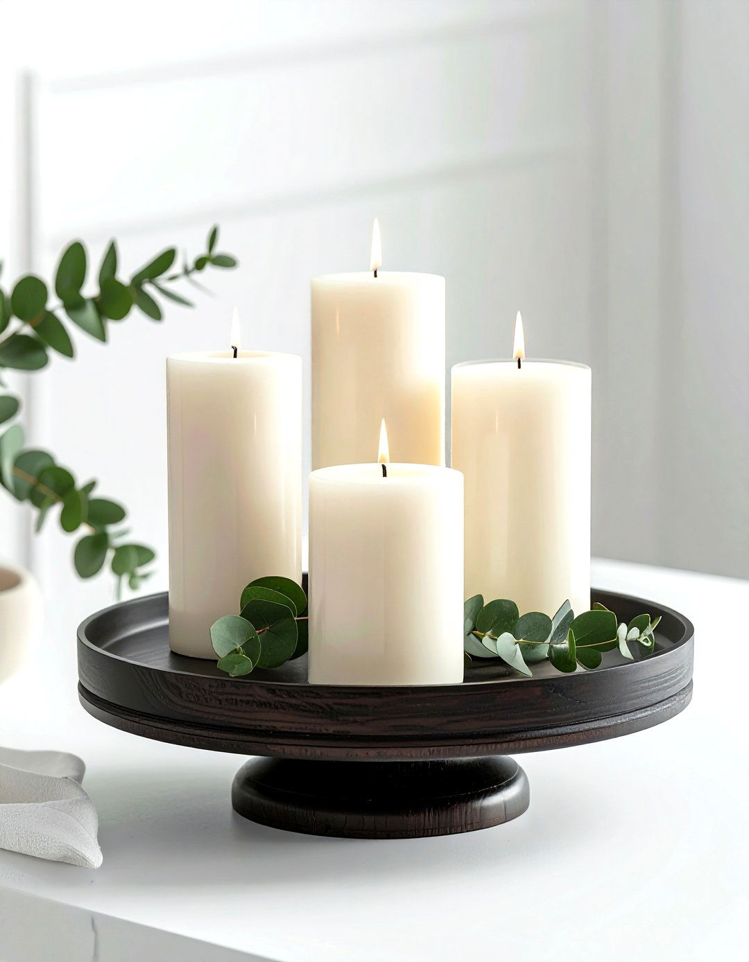 Pedestal footed tray - 30 living room catch all trays