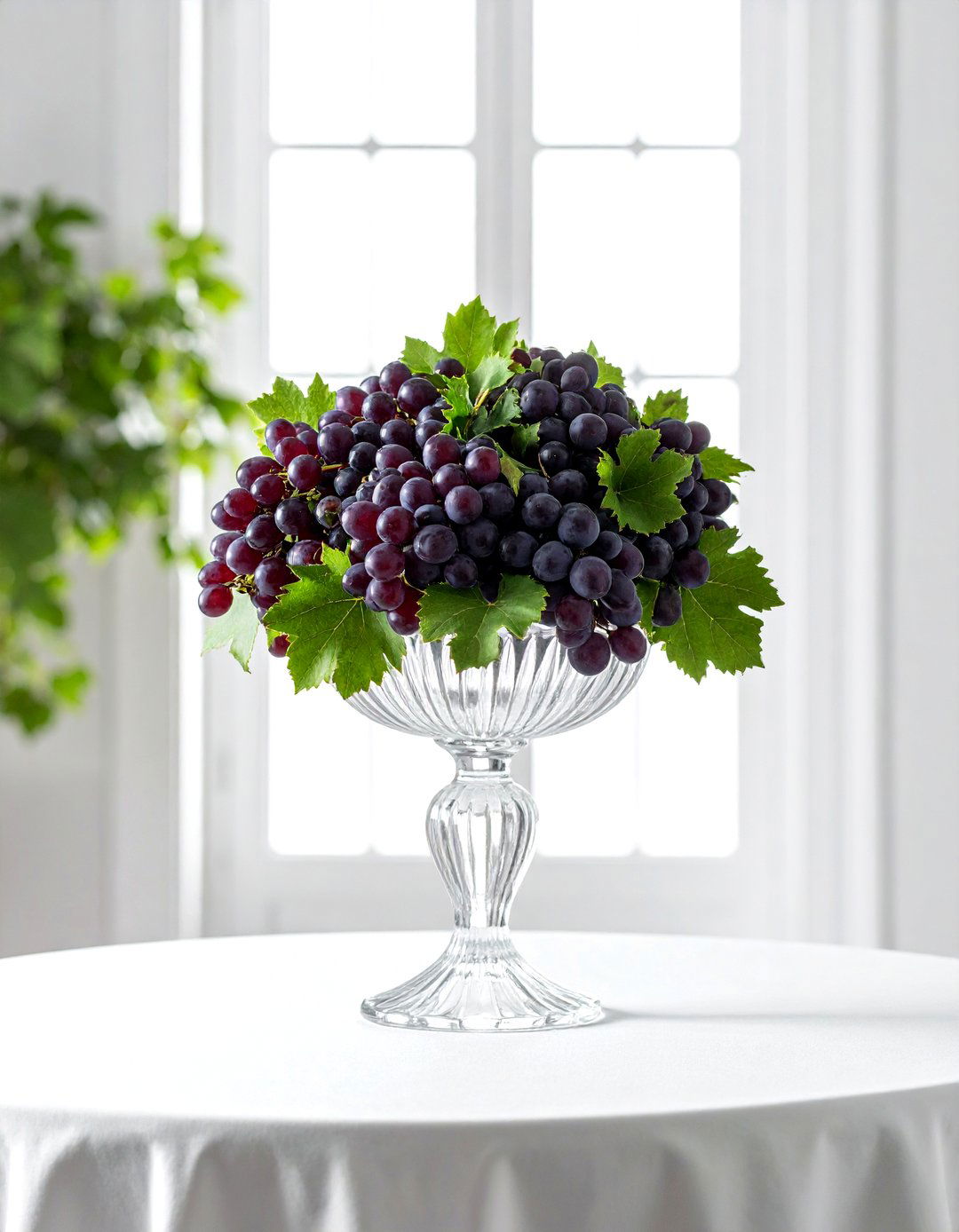 Pedestal glass vase - 30 glass vase ideas