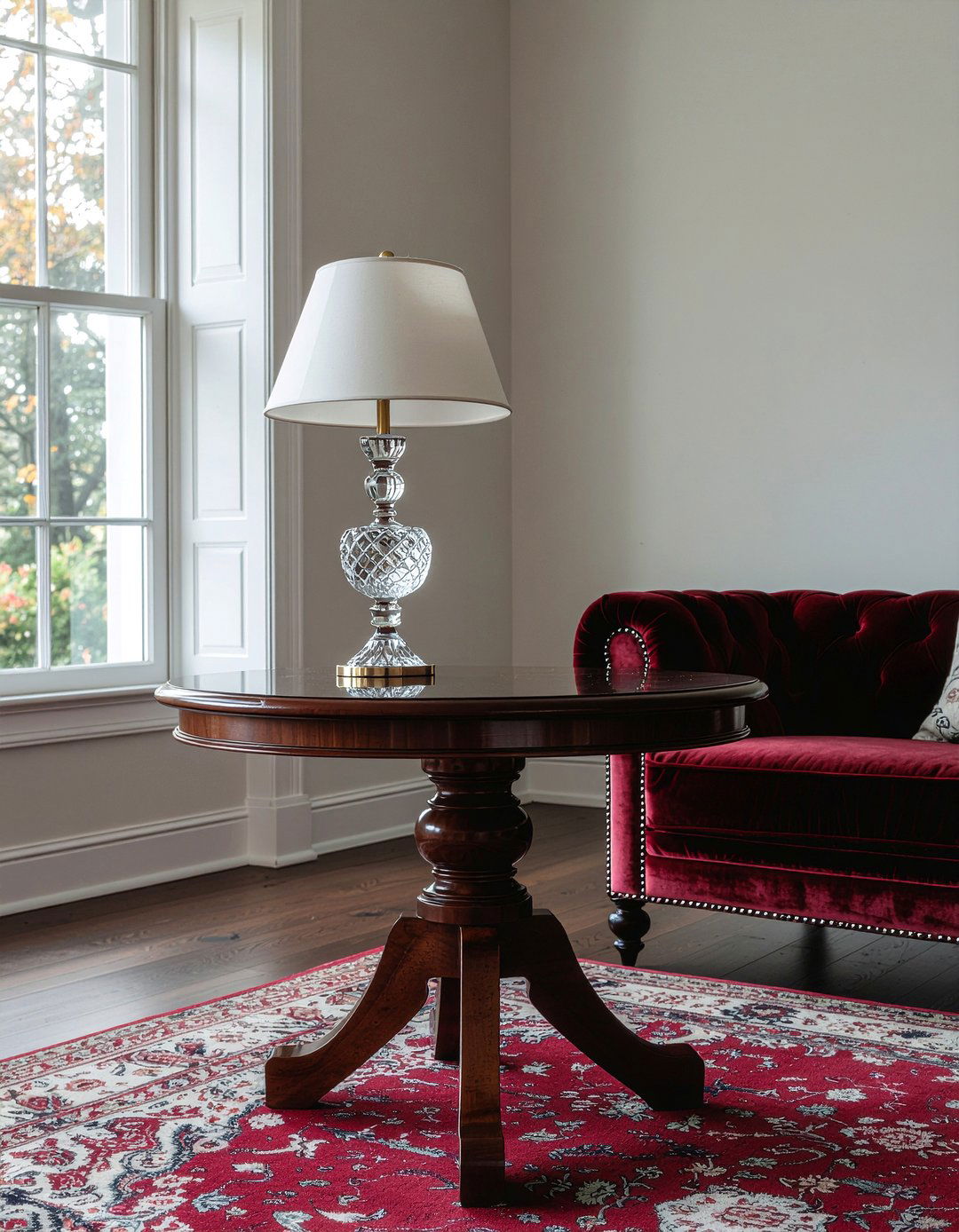 Pedestal side table - 30 Georgian living room ideas