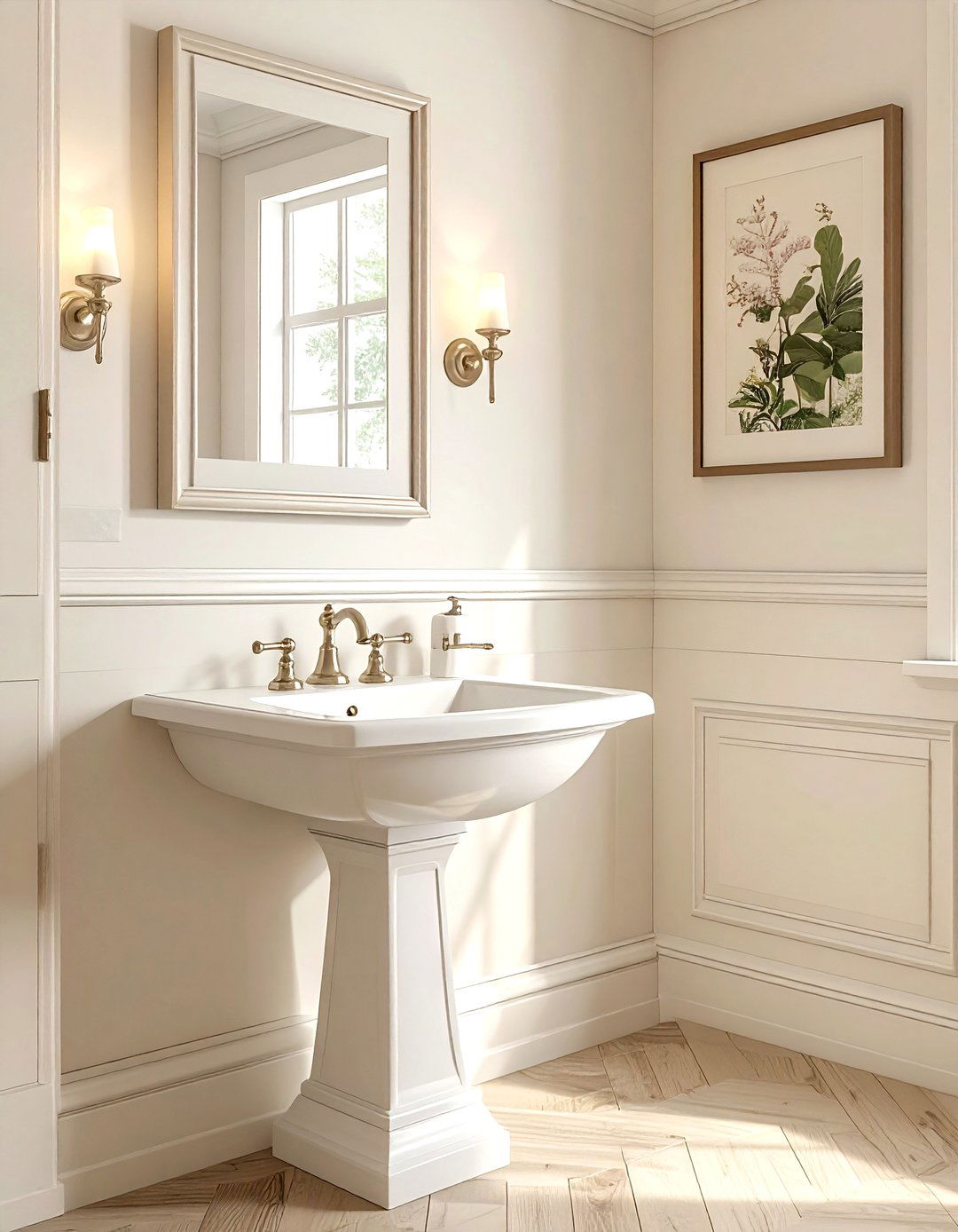 Pedestal sink - 30 tiny bathroom ideas