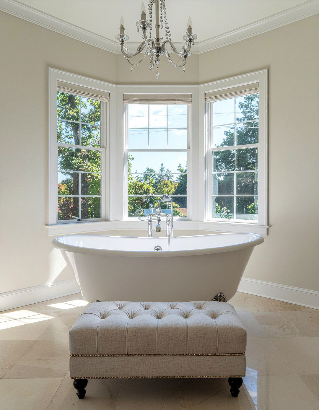 Pedestal soaking tub - 30 master bathroom tub ideas
