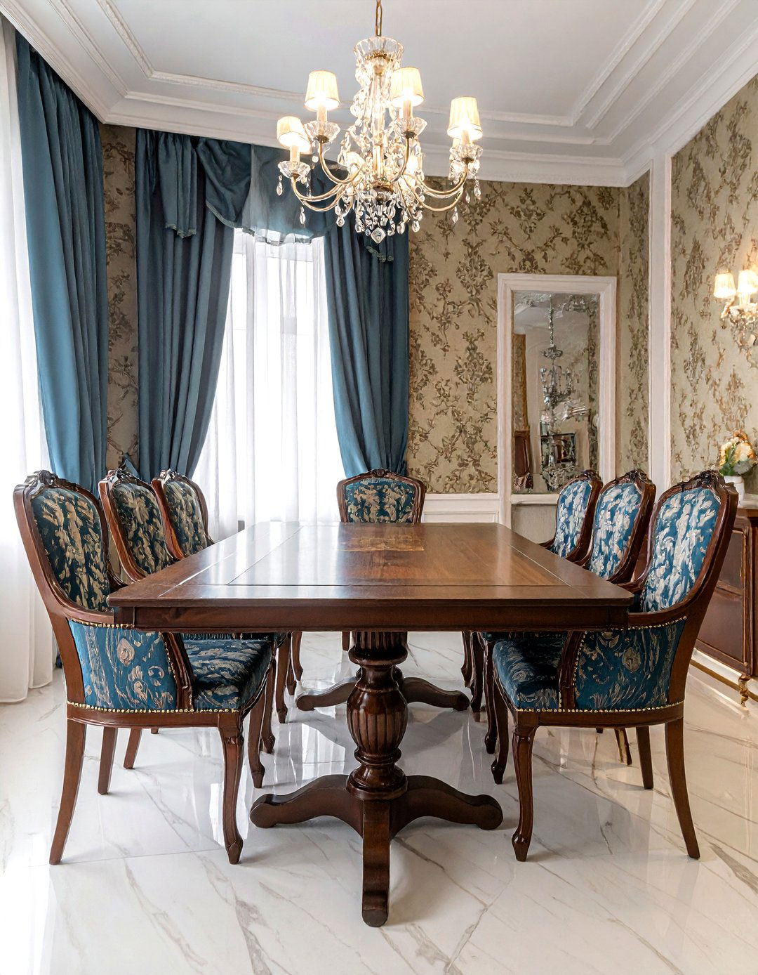 Pedestal trestle table - 30 trestle dining table ideas