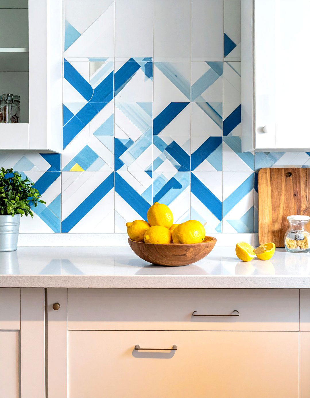 Peel And Stick Backsplash - 30 temporary kitchen ideas