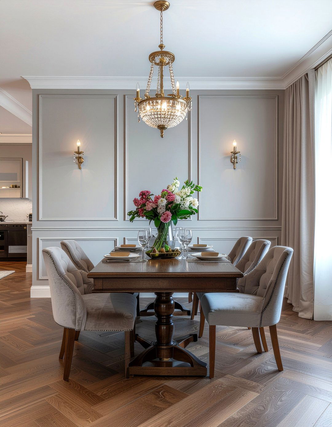 Peel And Stick Wall Molding - 30 rental dining room ideas