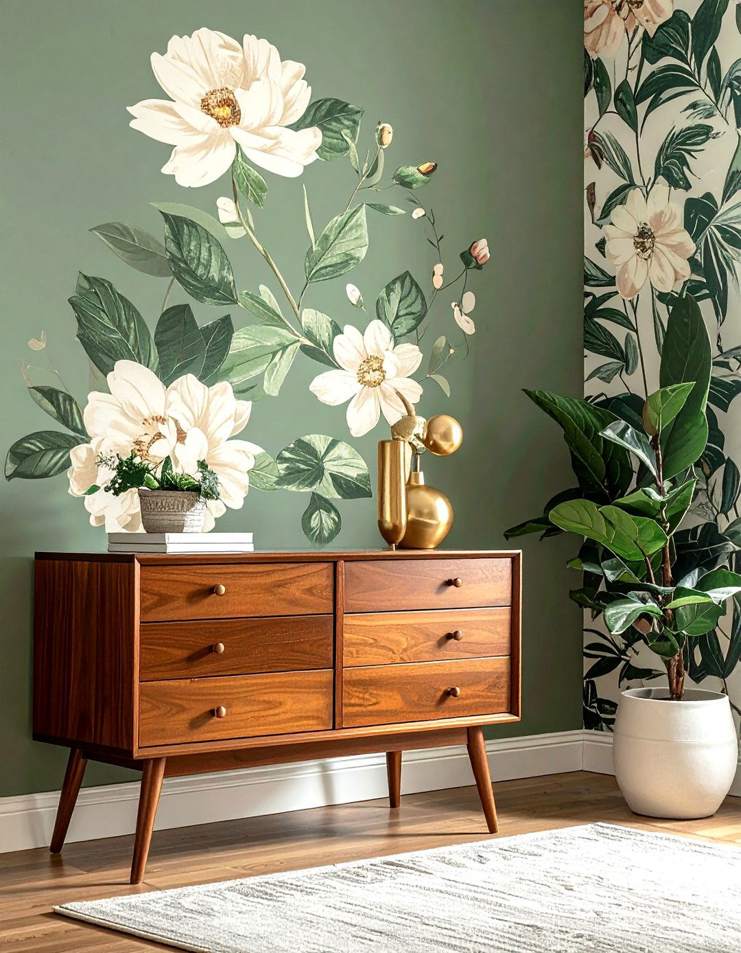 Peel And Stick Wallpaper - 30 apartment decor ideas