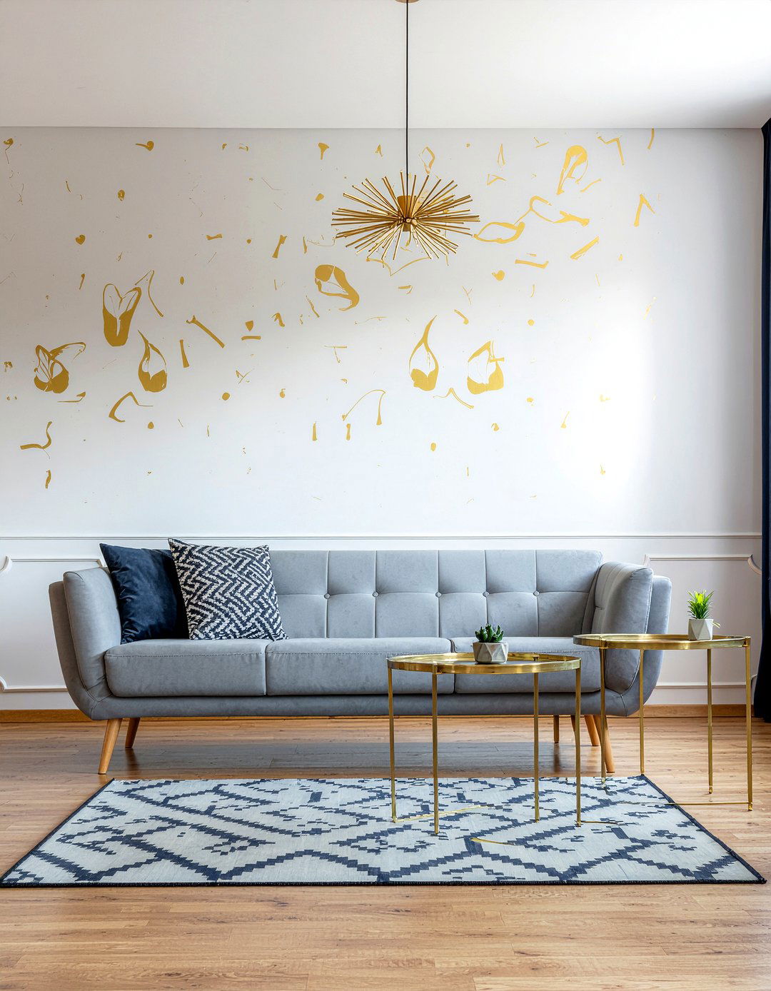 Peel And Stick Wallpaper - 30 no damage living room ideas